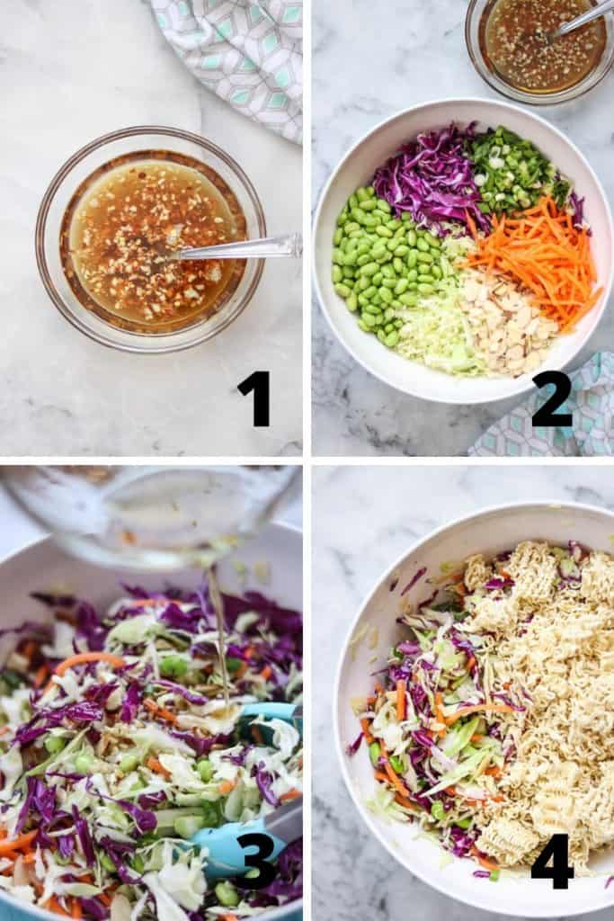 Simple Ramen Noodle Salad - Vegan Blueberry
